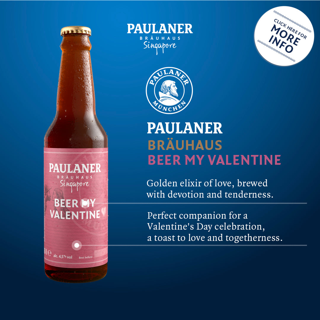 Paulaner Brauhaus Singapore Beer My Valentine bottle