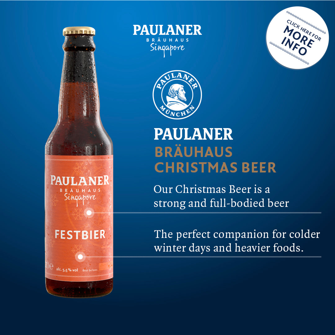 Paulaner Brauhaus Singapore Christmas Beer bottle