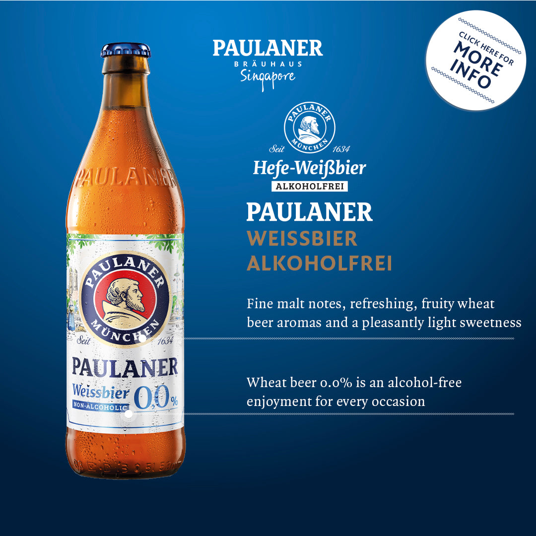 Paulaner Brauhaus Singapore Weissbier Alkoholfrei bottle