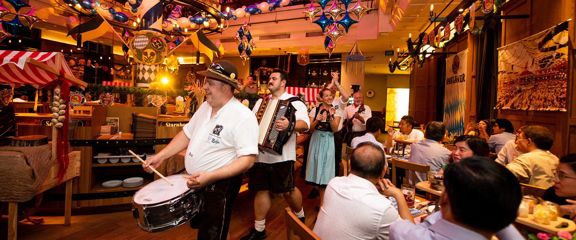 Oktoberfest celebration at Paulaner Brauhaus Singapore