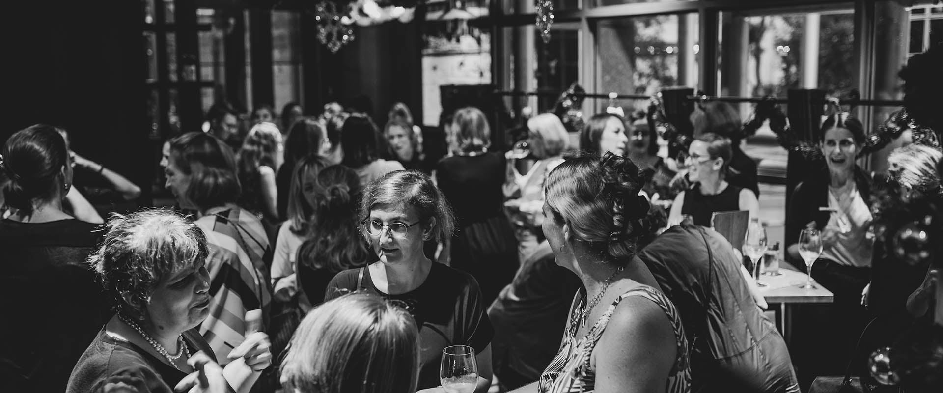 Women gathered for Damenwahl at Paulaner Brauhaus Singapore