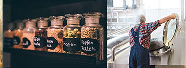 scrolling banner img of brewing process