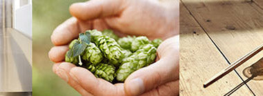 scrolling banner img of beer hops