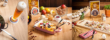 scrolling banner img of foods served at Paulaner Brauhaus Singapore