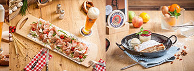 scrolling banner img of foods served at Paulaner Brauhaus Singapore